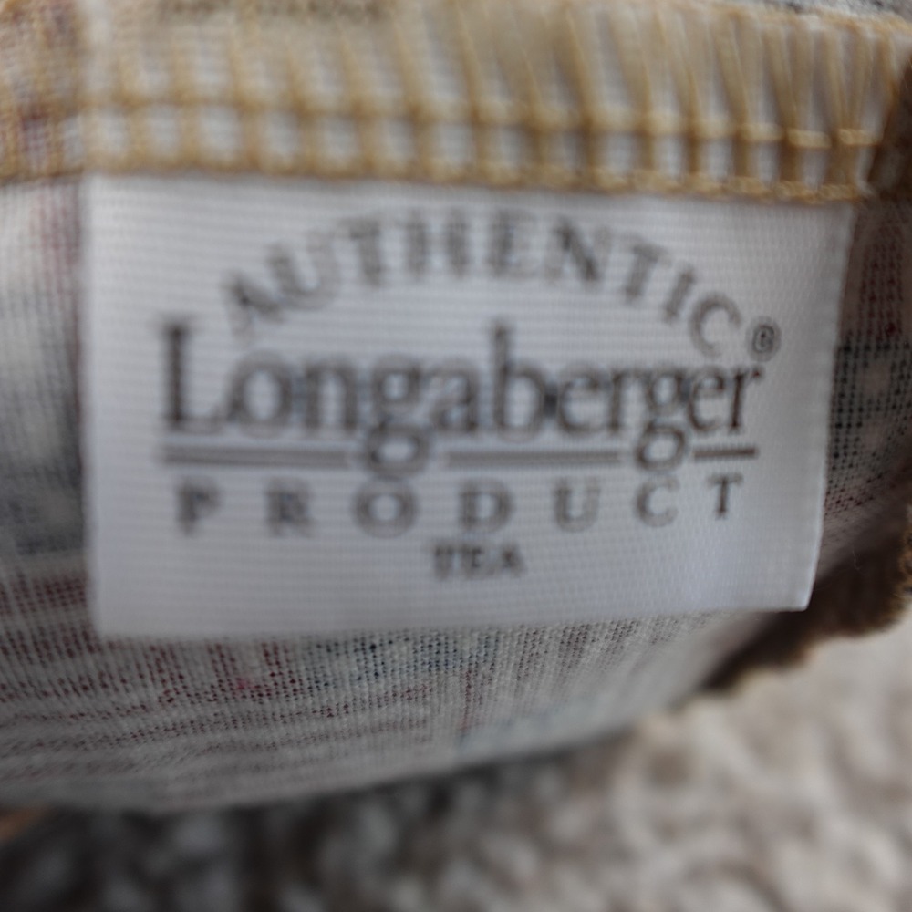 Longaberger Tea Basket Liner Old Glory American Flag Patriotic Fabric Accessory - Picture 2 of 3